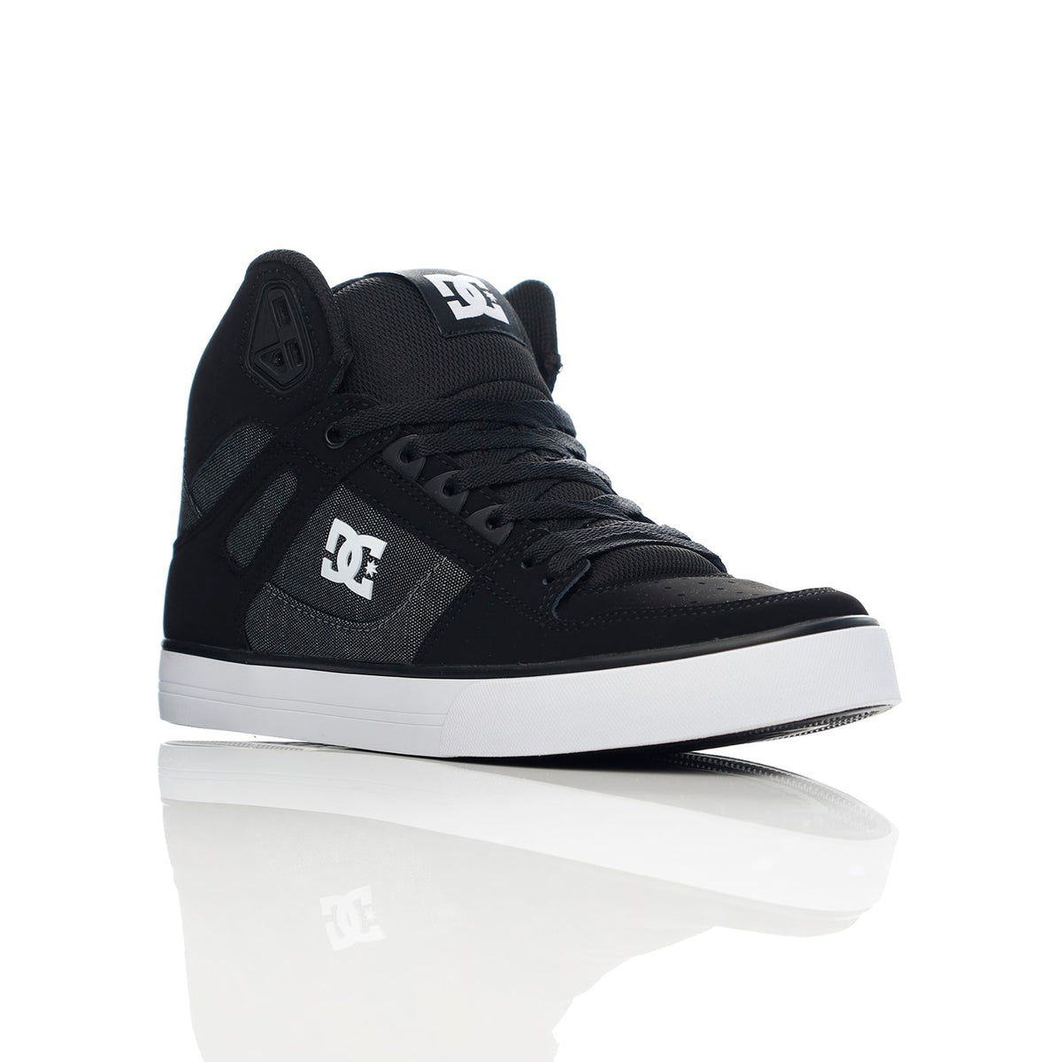 DC Pure High Top WC Skate Shoes - Black/Battleship/Armour - Supereight