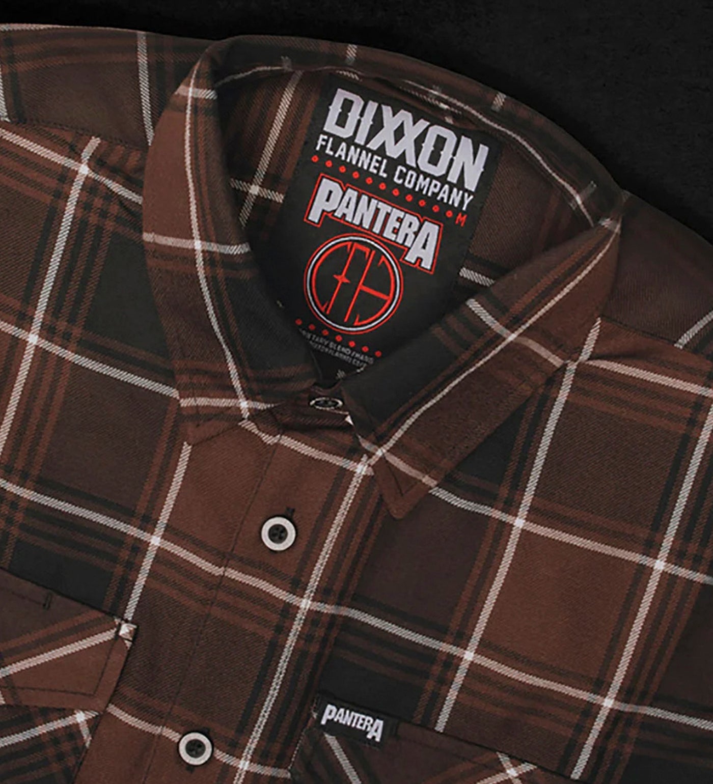 Pantera Cowboys From Hell Flannel, Brown/Black/White