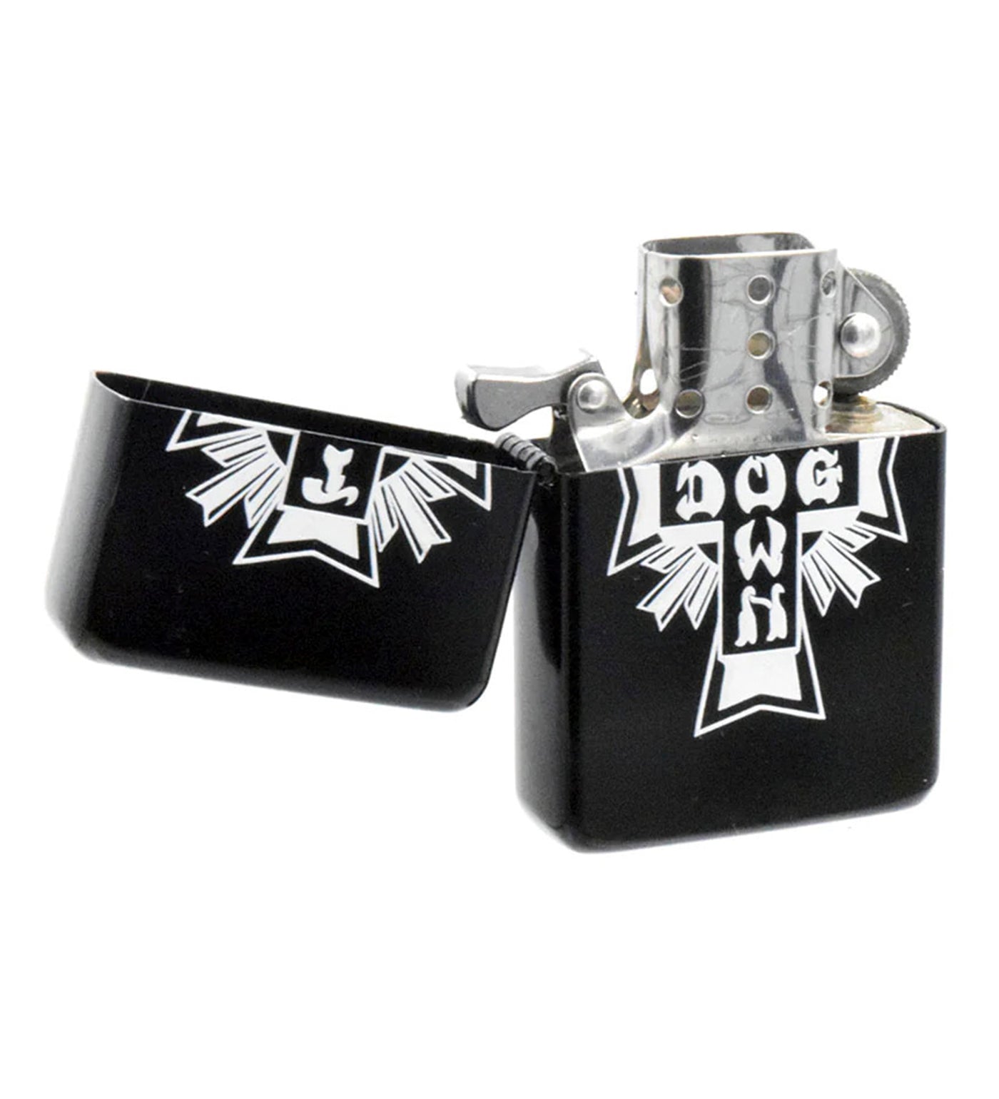 Cross Lighter Cross Logo Flip Top Metal Lighter, Black/White – EXOSHOP