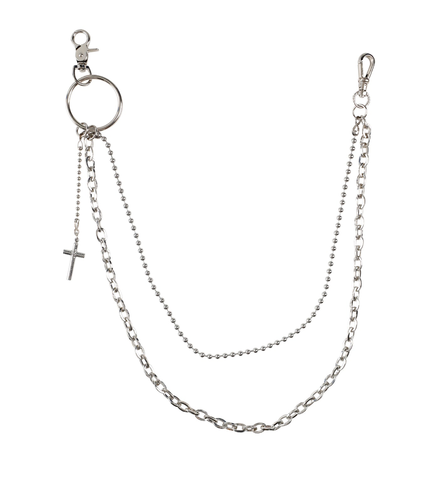 小物 silver 925 wallet chain 30'' Multi-Link Wallet Chain, Silver – EXOSHOP