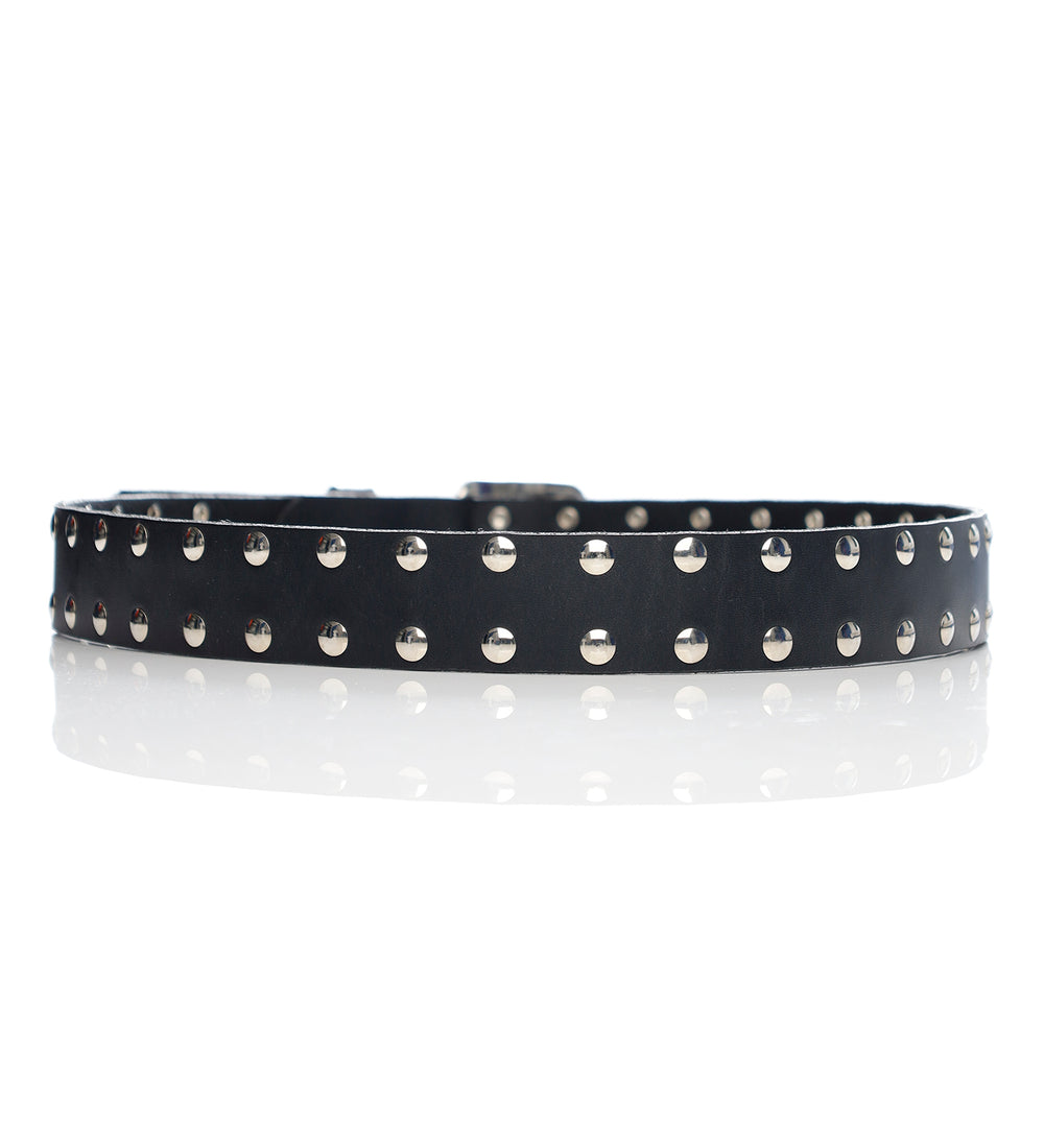 macoking Grommet Belts for Women, Studded Black Belt for Teens - Aesthetic  Double Holes-S at  Women's Clothing store